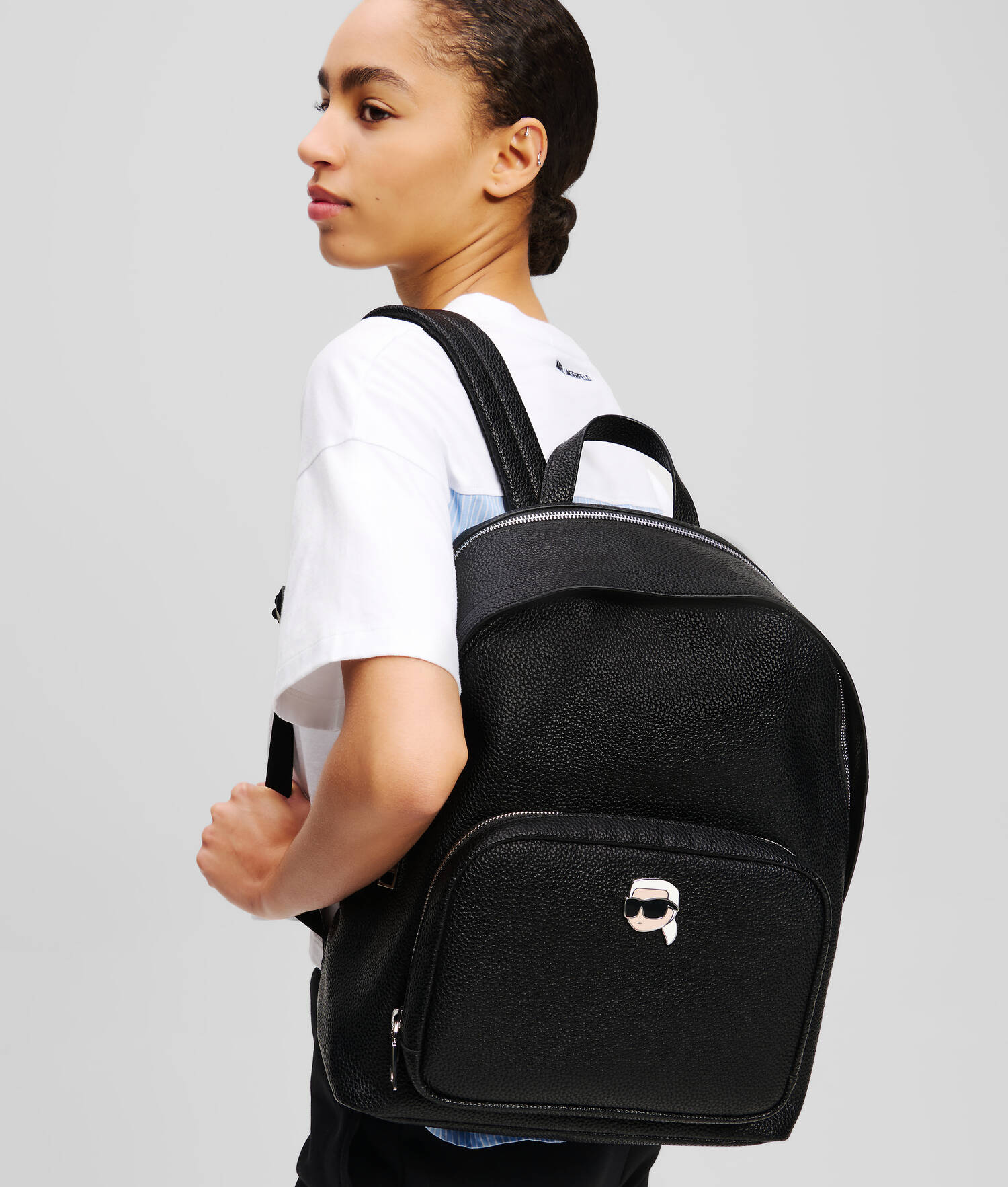 SAC À DOS IKON GRAINÉ MEDIUM - Noir