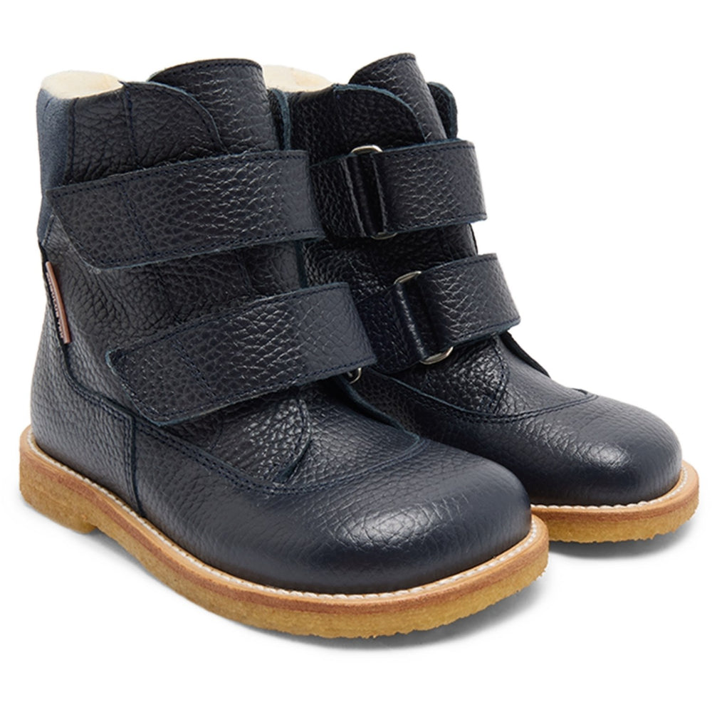 Køb Angulus Navy/Blue Fog Tex-Støvle Med Velcrolukning