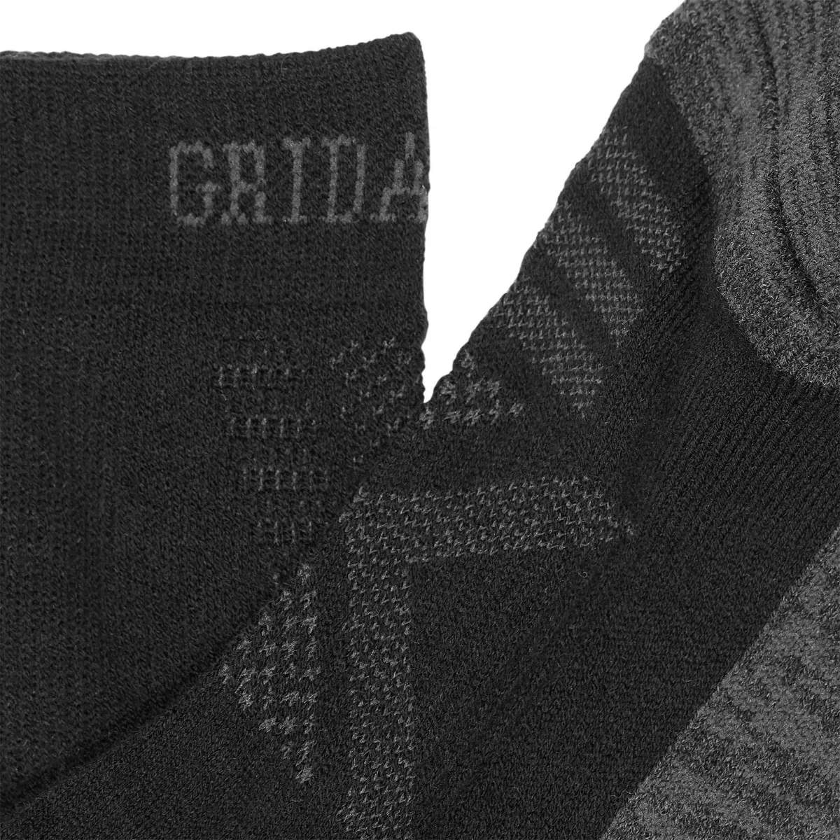 Gridarmor Merino Trekking Light Sock Jet Black