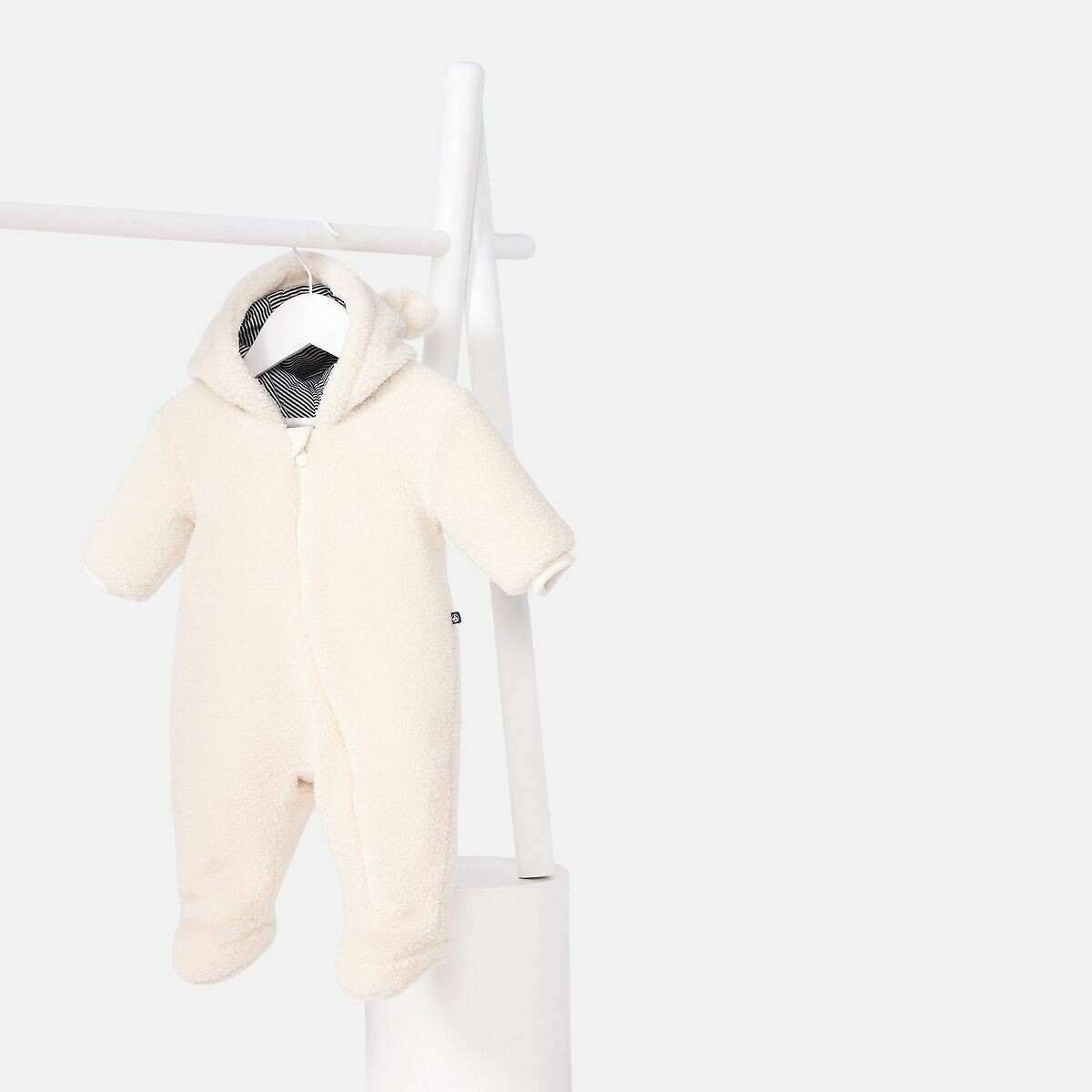 PETIT BATEAU<br>Macacão Sherpa com orelhas e forro