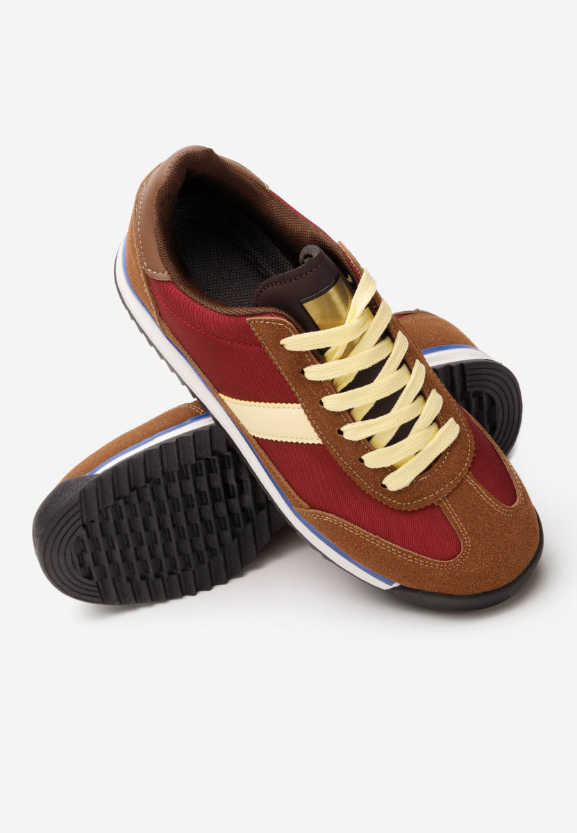 Baskets pour femme bordeaux Nichita bordo