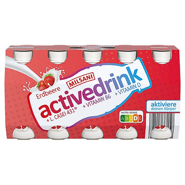 MILSANI Activedrink 10 x 100 g, Erdbeere