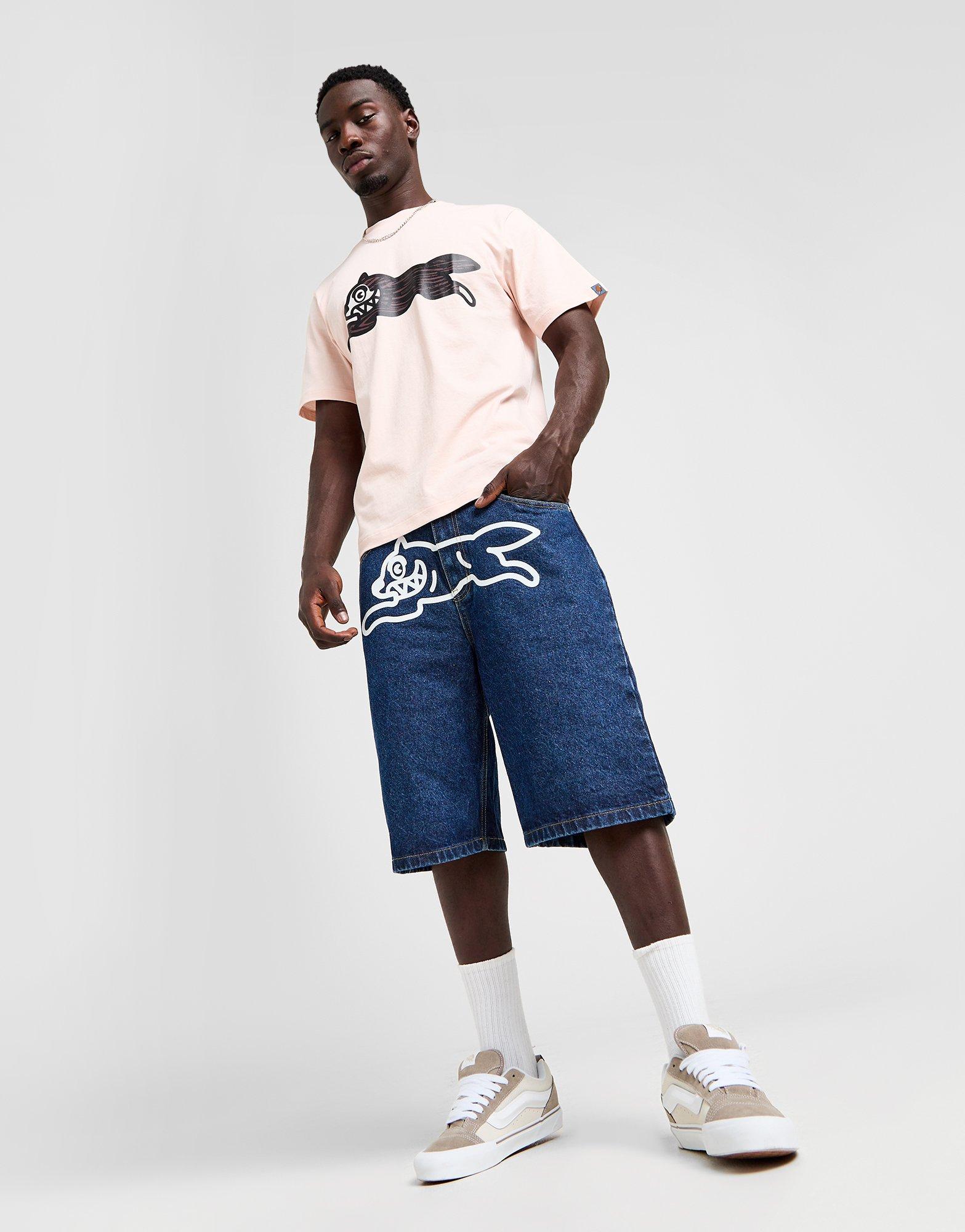 ICECREAM Short Denim Running Dog Homme