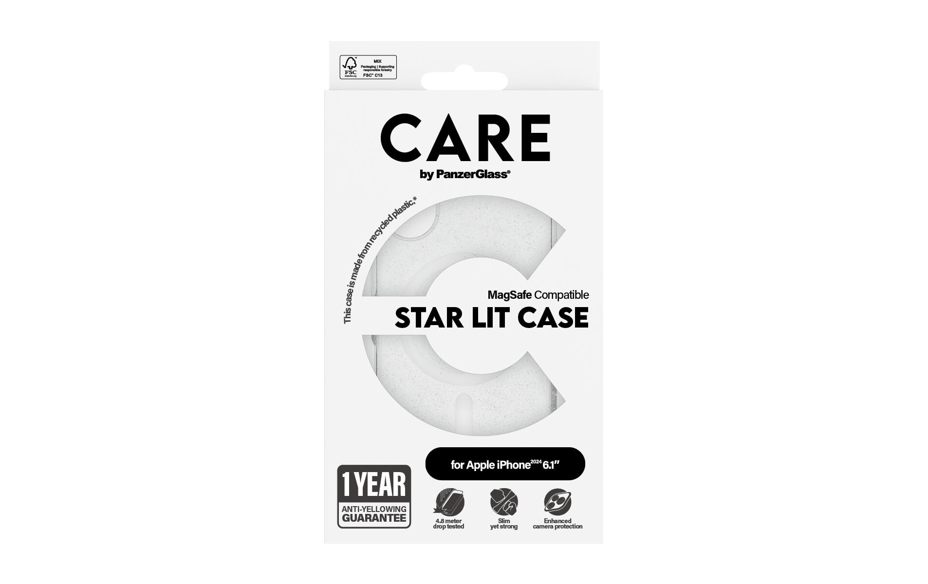 Back Cover Flagship Star Lit iPhone 16 WeissSchutzhülle für das Apple iPhone 16