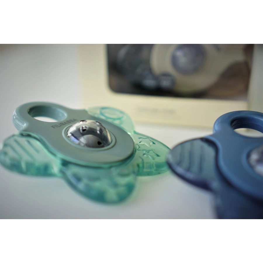 Filibabba Kühlbeißring Cooling Star 2er-Pack - Blue Mix