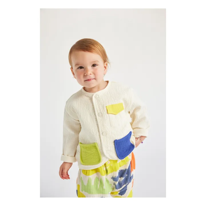 Bobo Choses Veste Color Block | Ecru