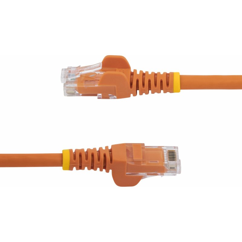 StarTech.com Câble réseau Cat6 Gigabit UTP sans crochet de 3m - Cordon Ethernet RJ45 anti-accroc - M/M - Orange