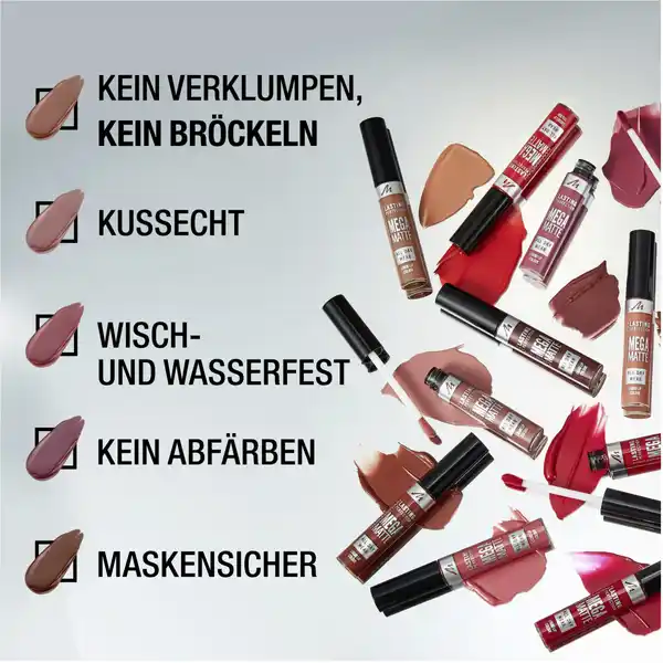 Lasting Perfection Mega Matte Liquid Lip Color, Fb. 860 State of Burgundy