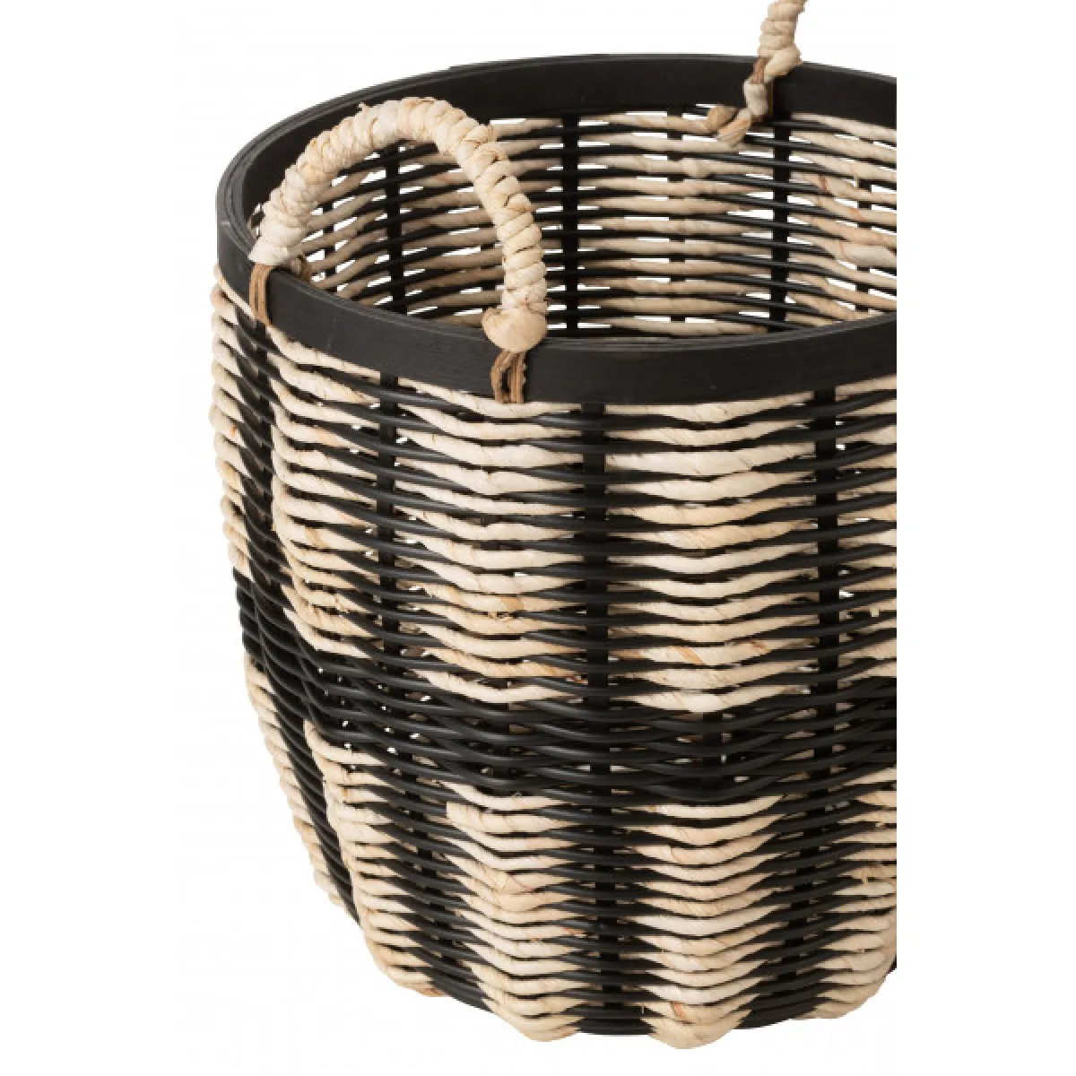 Dansmamaison Set de 3 Paniers Corde/Rotin