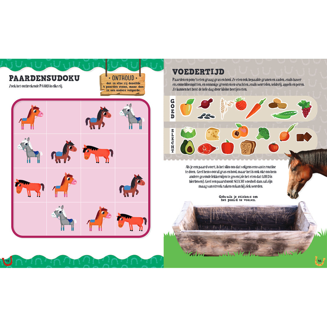 Uitgeverij rebo reuzestickerboek paarden
