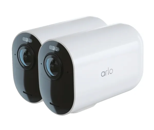 Arlo Ultra 2 XL - Netværksovervågningskamera - kugle - vandresistent - farve (Dag/nat) - 3840 x 2160 - audio - trådløs - WiFi (pakke med 2)