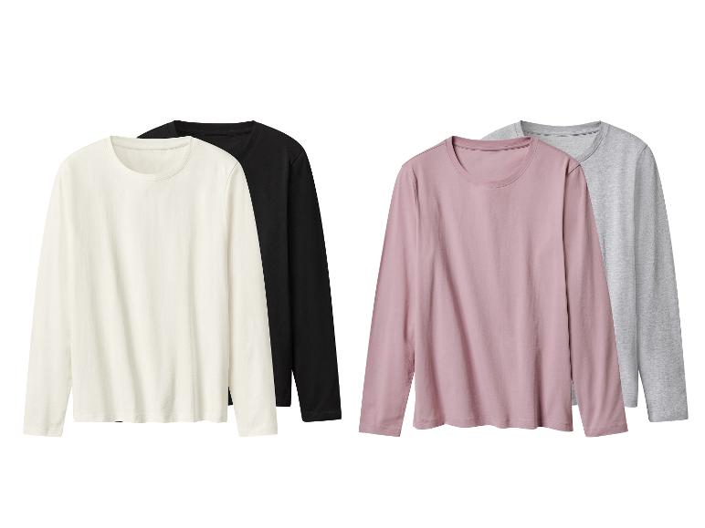 Set van 2 dames shirts met lange mouwen