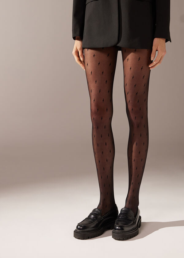 Meia-calça transparente Diamond 30 Denier