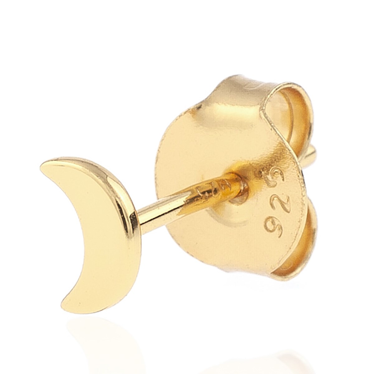 Boucle d'oreilleS Agatha Miniluna argent doré