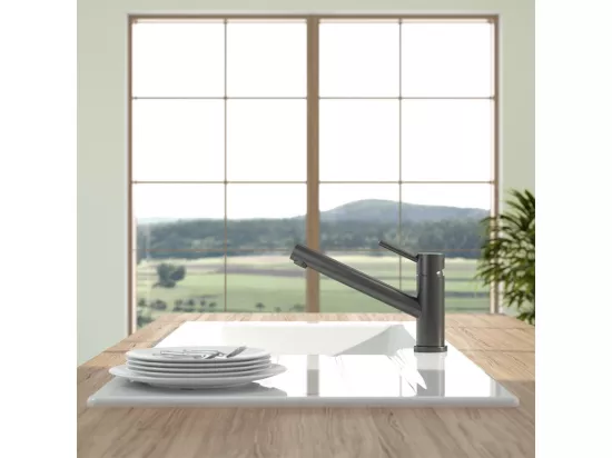 Robinet cuisine VILLEROY ET BOCH Como Anthracite