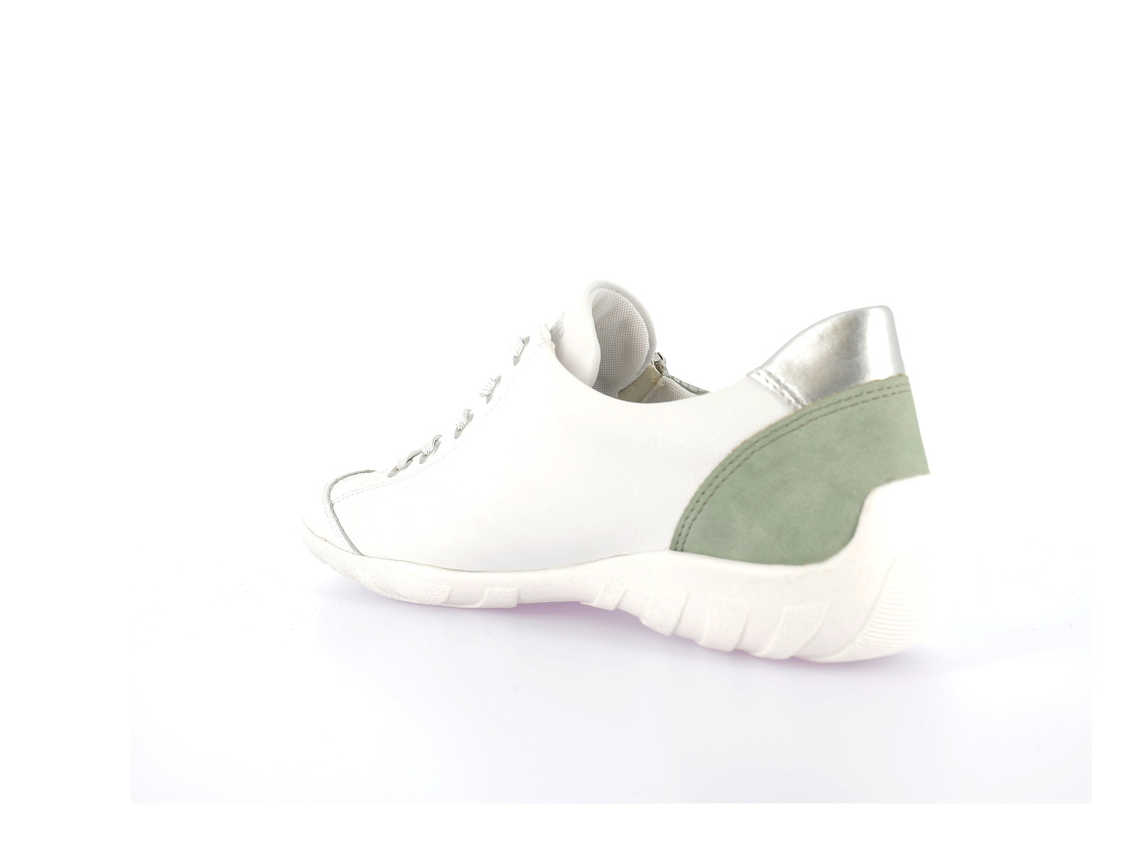 Remonte-R3410 Cuir Blanc Vert