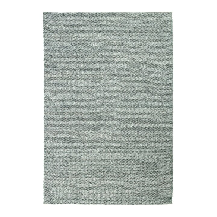 Wollen vloerkleed - Twist Groen | Visgraat motief
