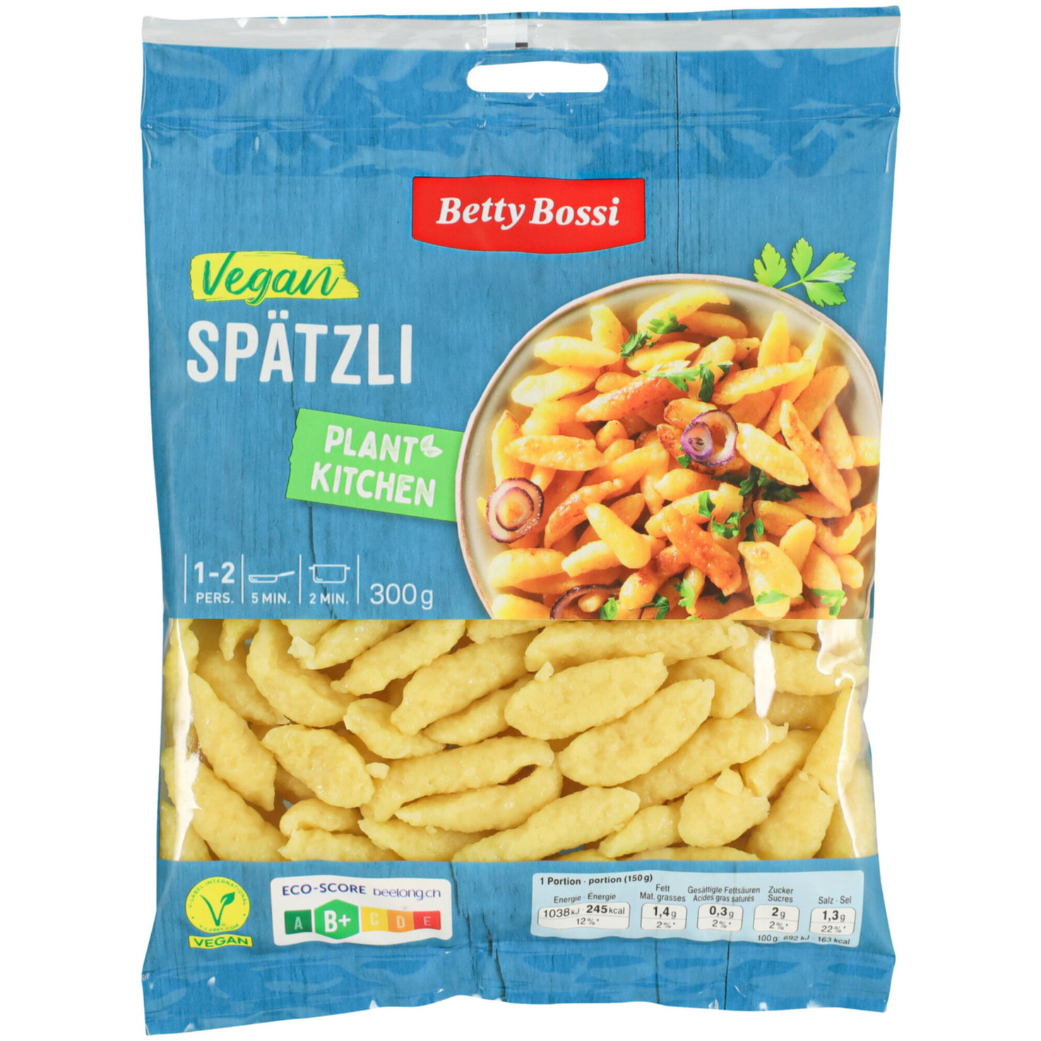 Betty Bossi Plant Kitchen vegan Spätzli