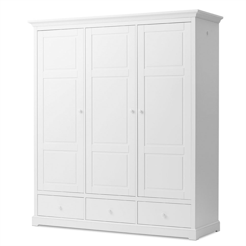Køb Oliver Furniture Seaside Klædeskab 3 Døre Hvid