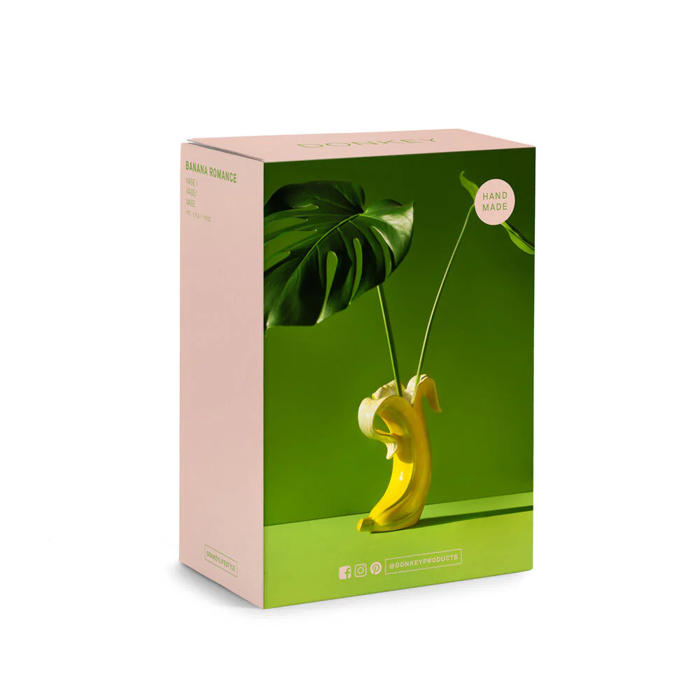 Donkey  Banana Romance vase - gul
