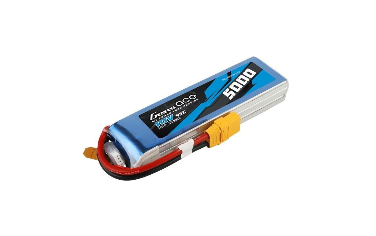 RC-Akku LiPo 5000 mAh 11.1 V 45 CSoftcase 3S LiPo Akku mit XT90 Stecker