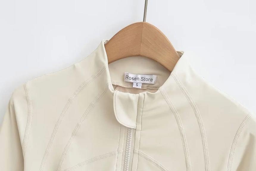 Florentine - Slim fit jas met opstaande kraag en rits