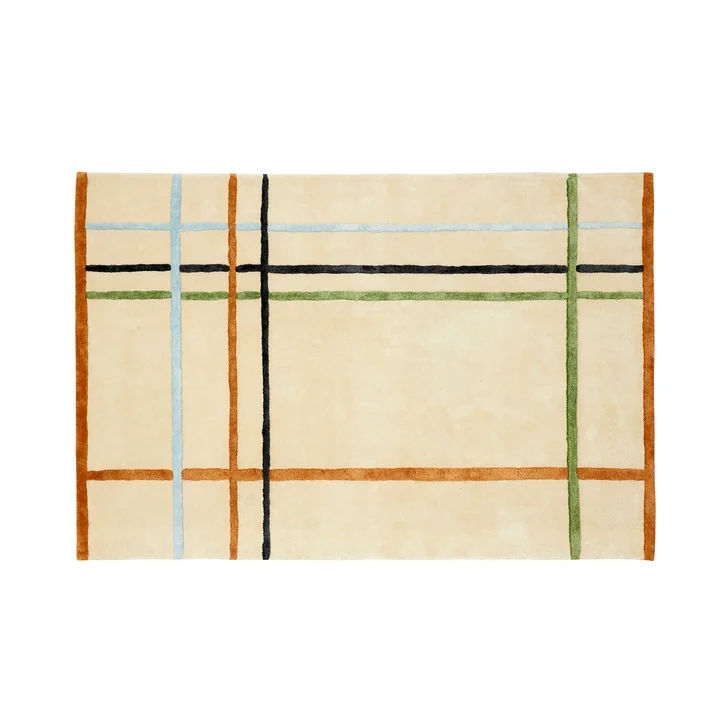 Hübsch Interior - Teppich gemustert 120 x 180 cm, bunt