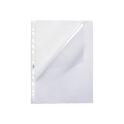 Oxford - 100 Pochettes perforées ouvertures en coin - A4 - lisse - pour 30 feuilles - 7/100