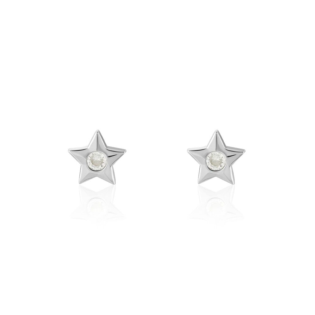 Boucles D'oreilles Puces Argent Kyle Oxydes De Zirconium