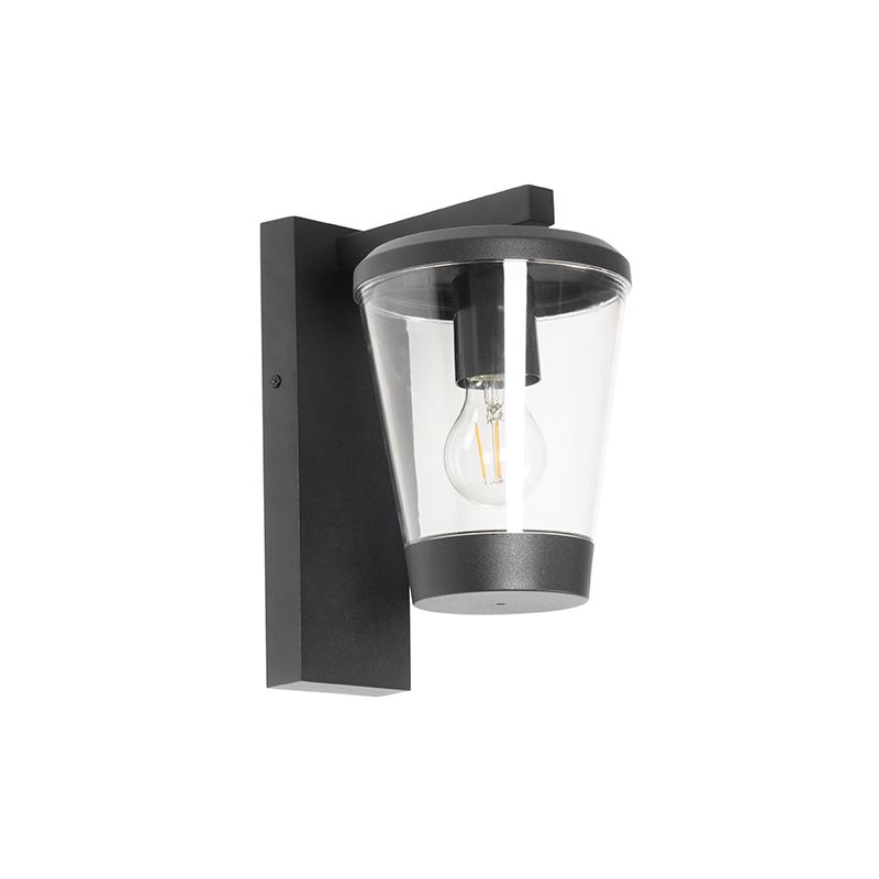 Moderne buiten wandlamp zwart IP44 - Joren
