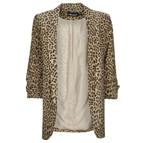 Pieces - PCBOSS 3/4 PRINTED BLAZER - Léopard