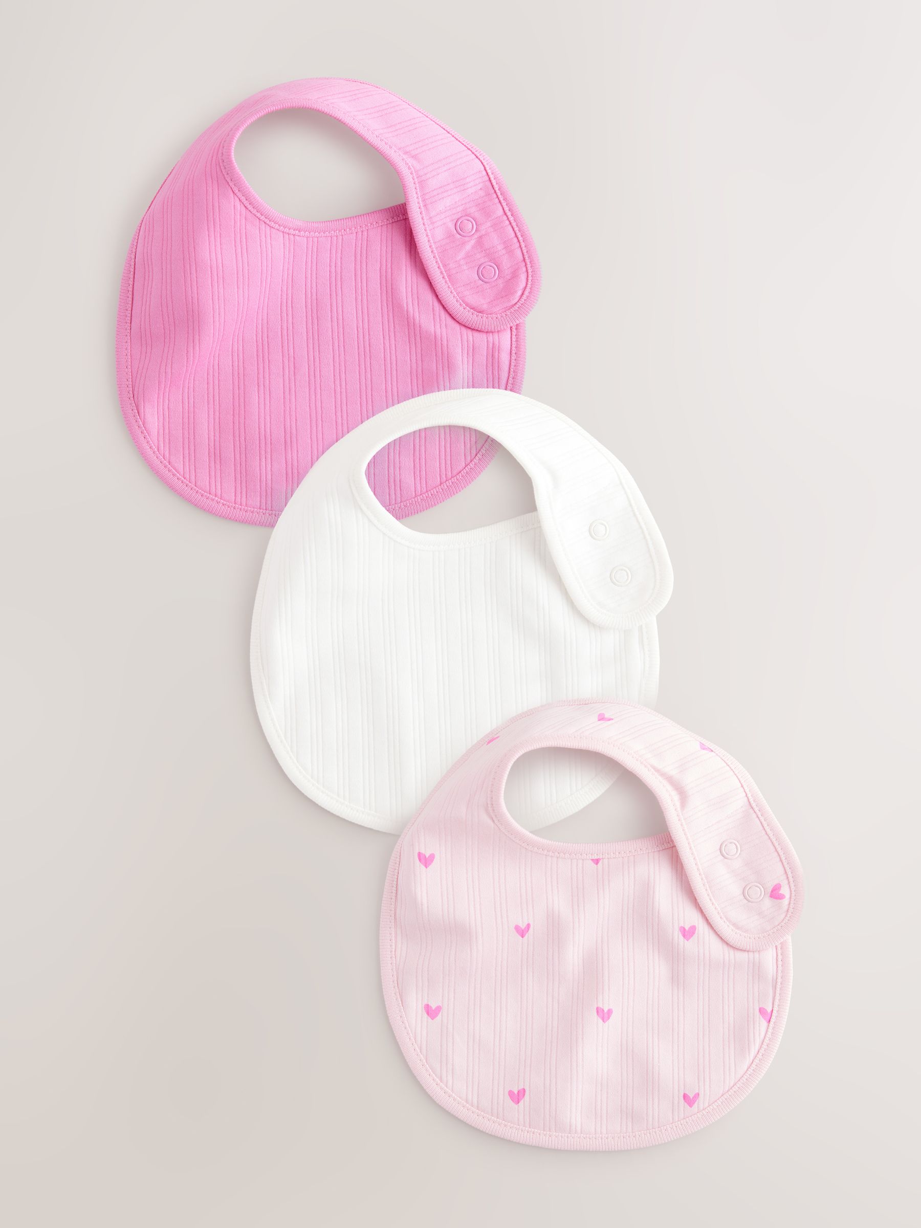 Roze - 3 Babyslabbetjes