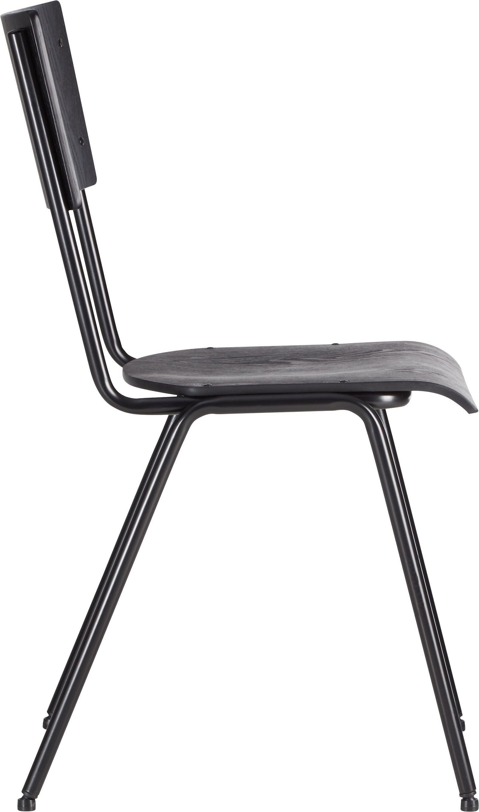 LEVIO Stuhl - Schwarz / B: 43.0 cm x T: 50.0 cm x H: 83.0 cm