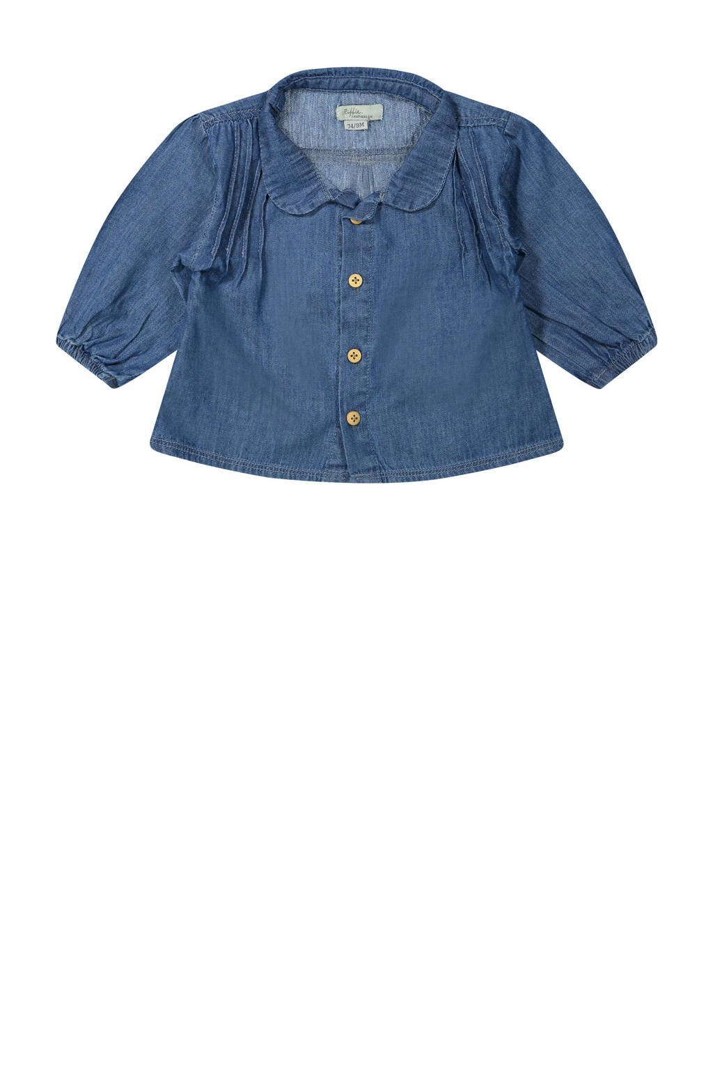 Riffle Amsterdam denim blouse blauw