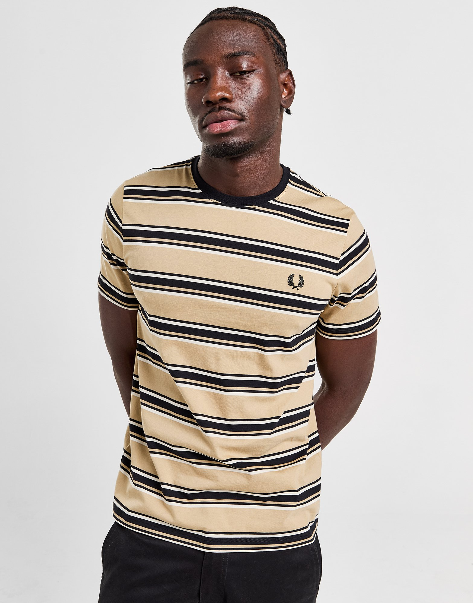 Fred Perry T-shirt Rayé Homme