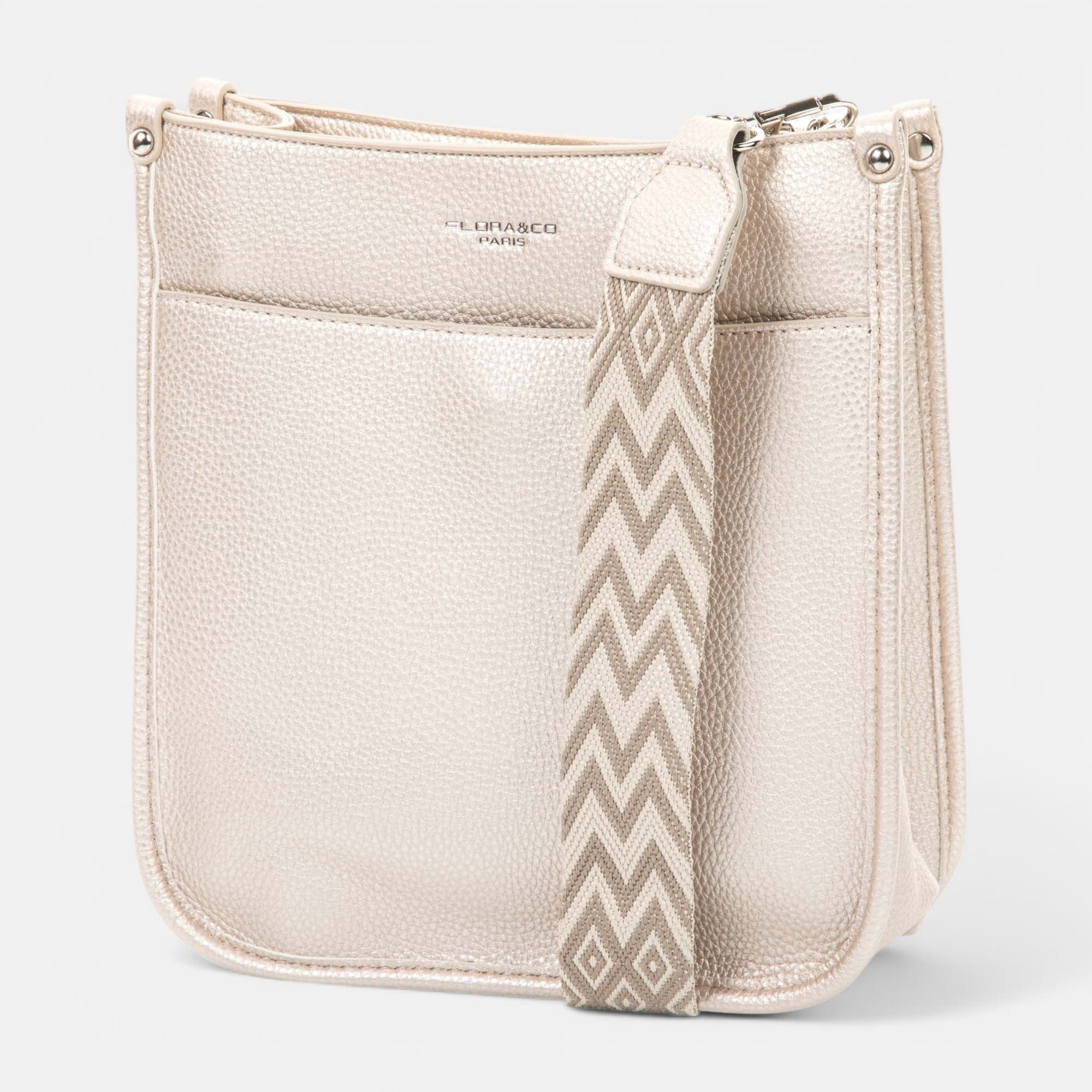 Sac bandoulière or