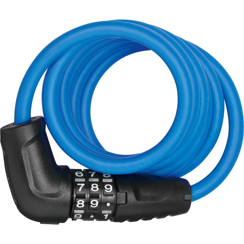 Abus Star 4508C Spiralkabel Schloss blau
