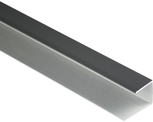 Konsta zijpaneel 26, geanodiseerd aluminium, 42x28x27x2500 mm