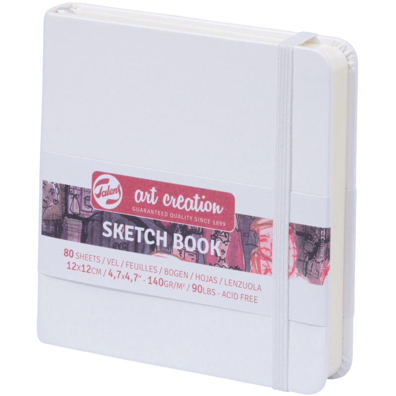 Talens Art Creation Skizzenbuch, 120 x 120 mm, blanco, weiss