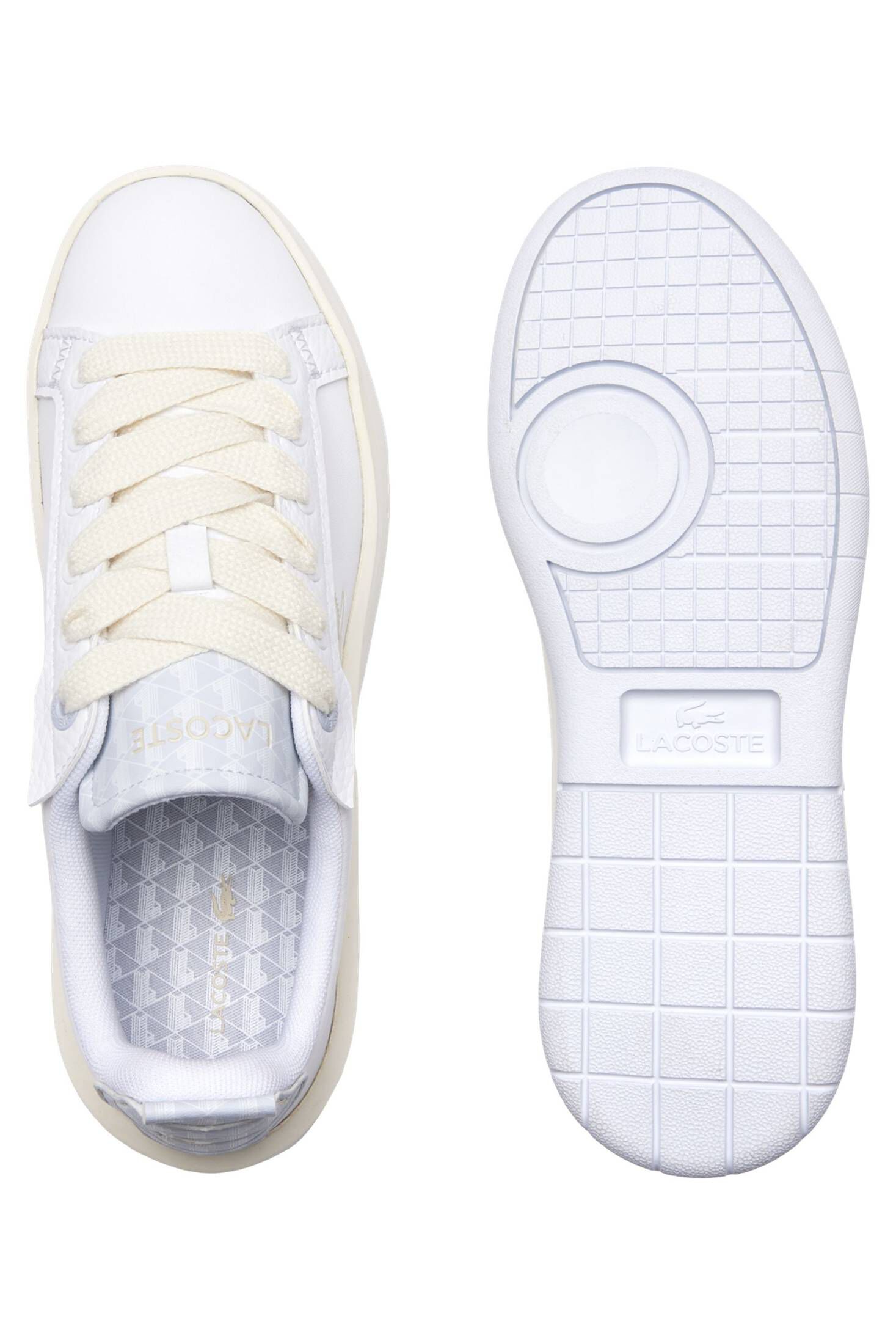 Lacoste| Damen Sneaker CARNABY PLATFORM aus Leder mit Monogramm