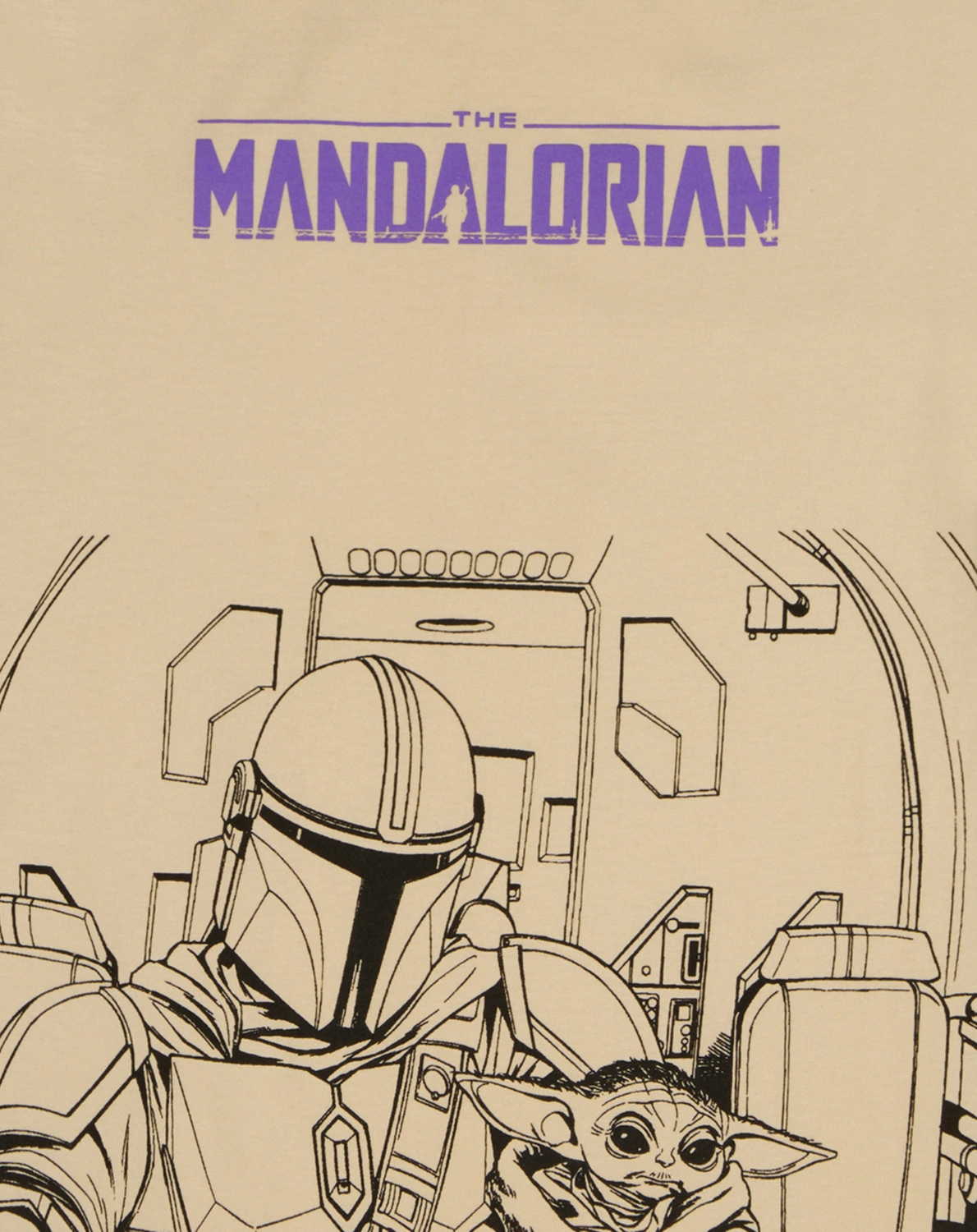 T-Shirt STAR WARS MANDALORIAN in sand