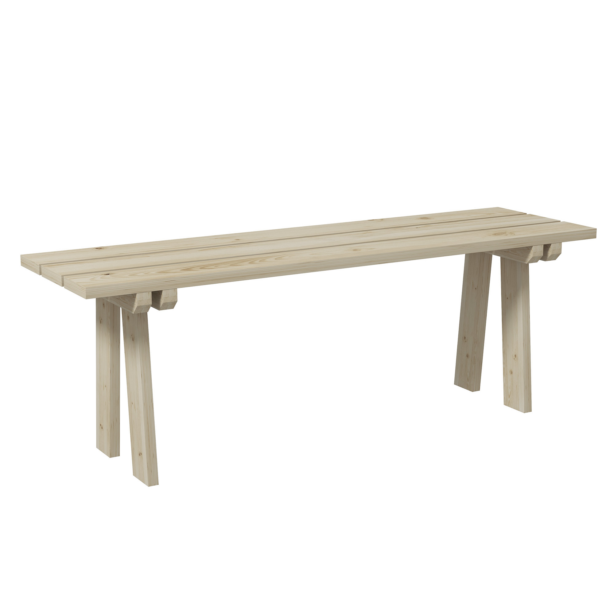 Banco de jardim Outsunny em madeira natural