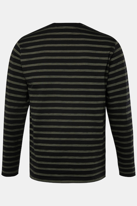 JP AWARE Langarmshirt, Ringel, Biobaumwolle, bis 8 XL