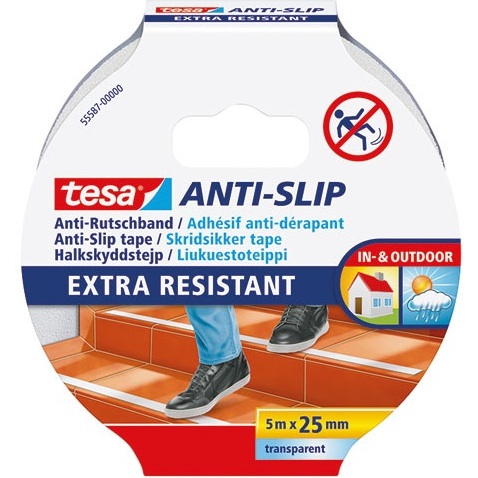 Ruban antidérapant sécuriser transparent 5mx25mm