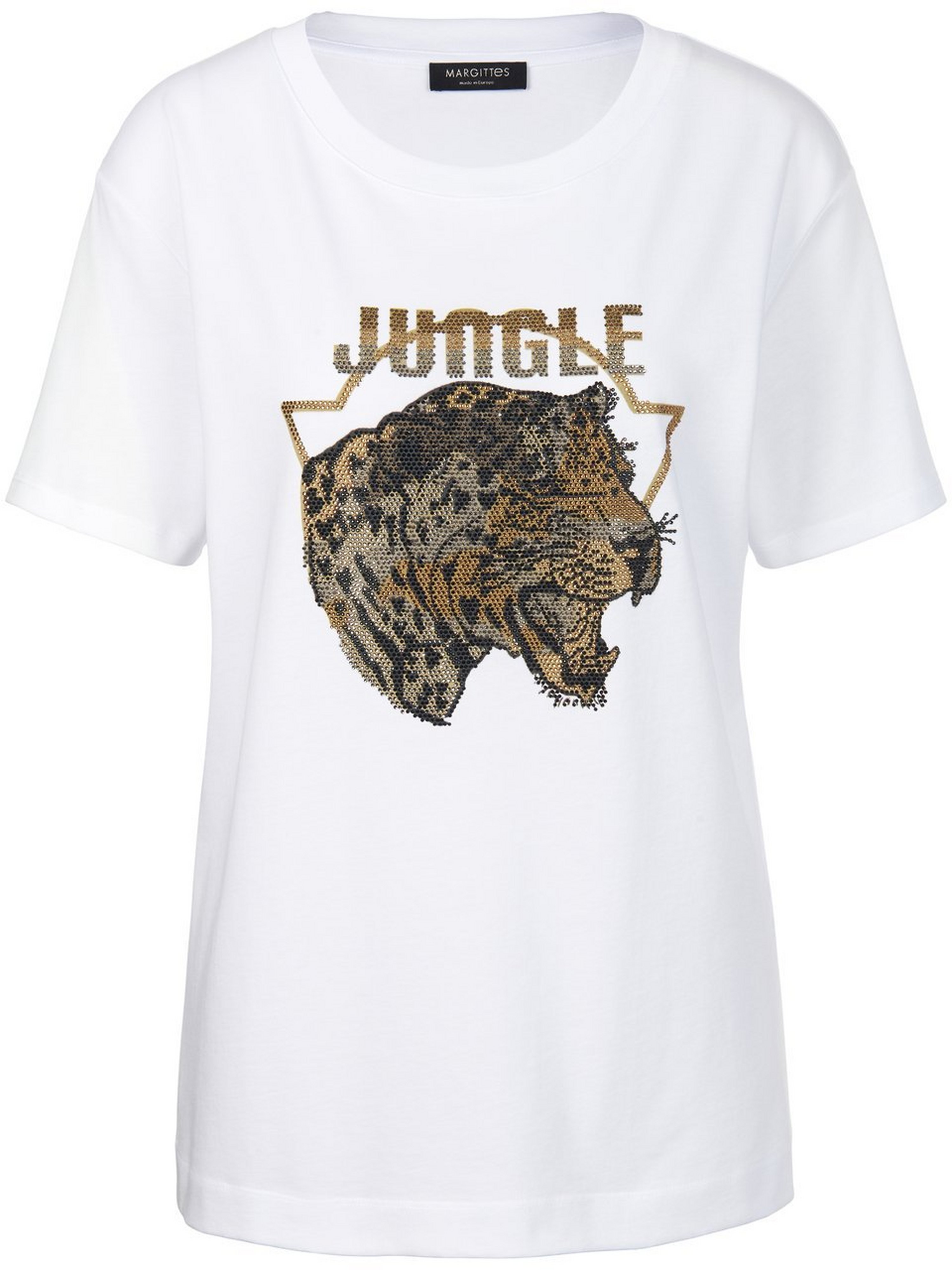 Rundhals-Shirt mit 1/2-Arm