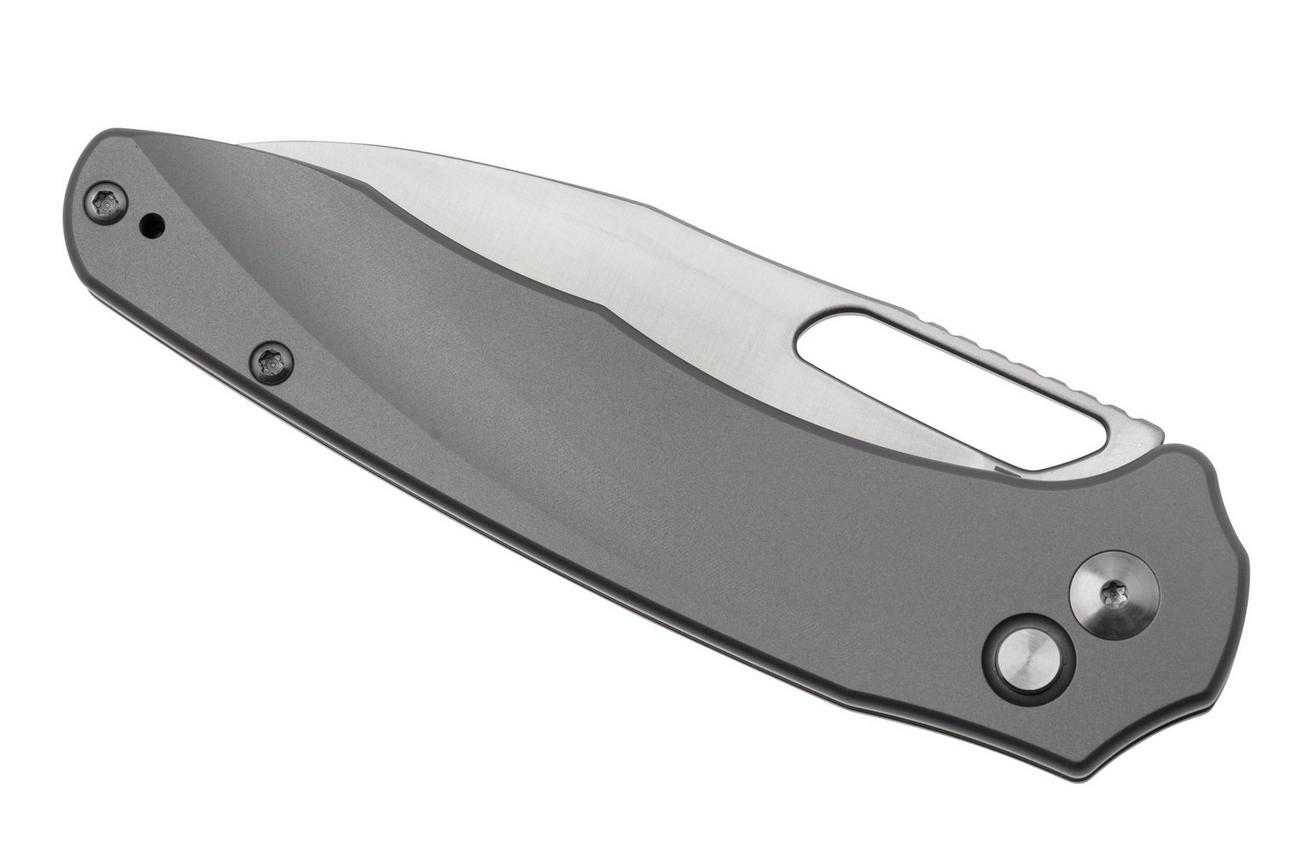 Artisan Cutlery Ornis 1865G-GY, Sand Polished S90V, Gray Titanium zakmes