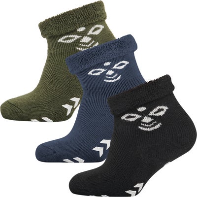 Hummel Snubbie Sokker 3-pakning, Black/Olive Night