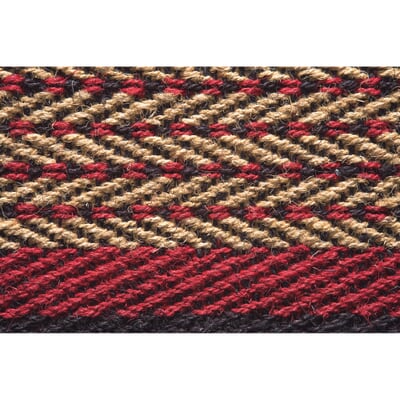 Kokosteppich Fischgrat, Charlottenburger Muster, Breite 65 cm
