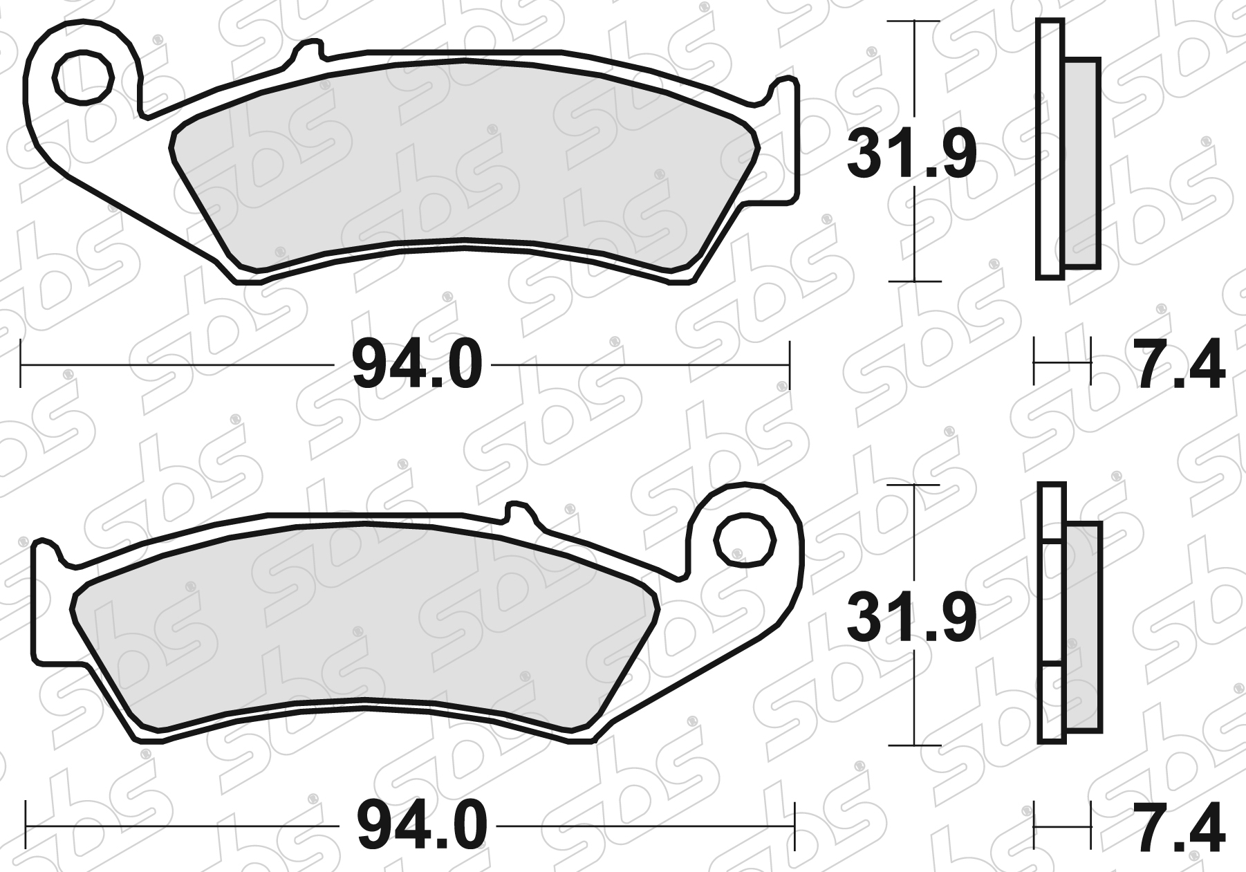 SBS - Plaquettes de frein 603 SI