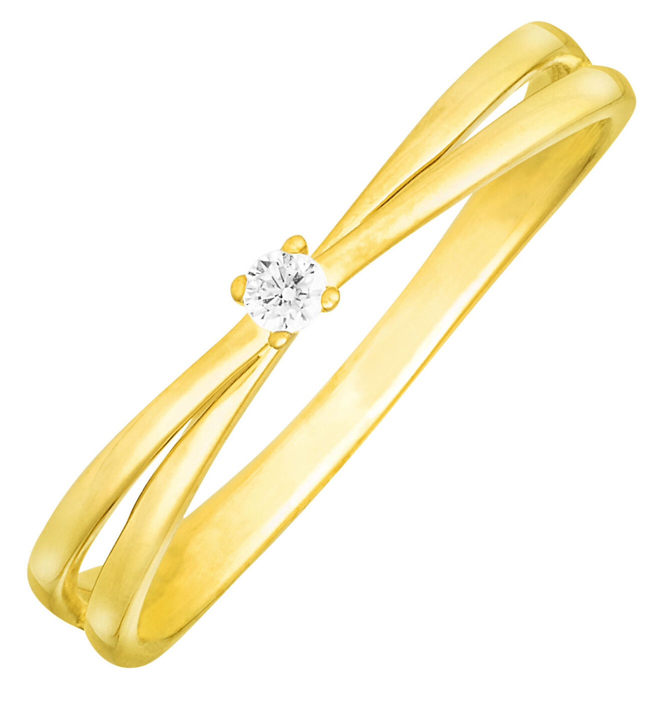 Eleganter Damenring mit Brillant